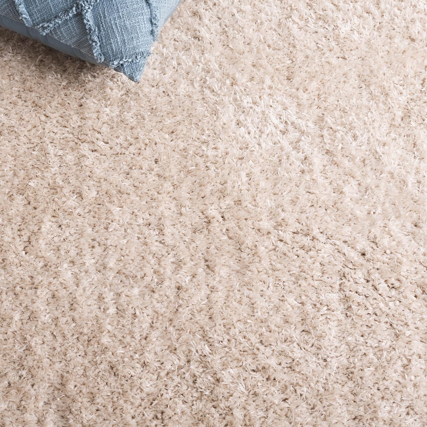 image:imageSAFAVIEH Lindsay Shag Collection Area Rug 9 x 12 Beige Modern Design 2inch Thick Ideal for the Living Room Dining Bedroom LNS560BBeige