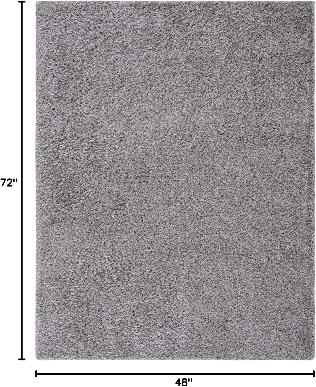 image:imageSAFAVIEH Lindsay Shag Collection Area Rug 9 x 12 Beige Modern Design 2inch Thick Ideal for the Living Room Dining Bedroom LNS560BDark Grey