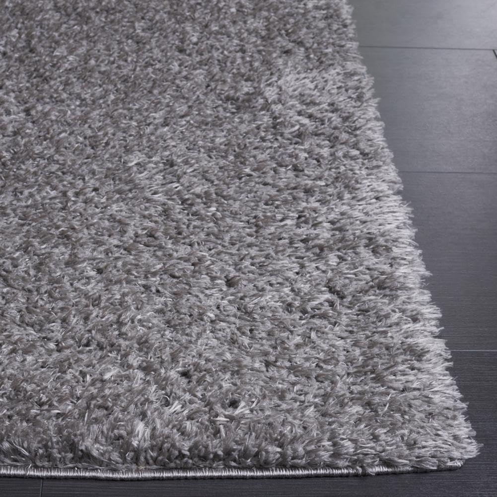image:imageSAFAVIEH Lindsay Shag Collection Area Rug 9 x 12 Beige Modern Design 2inch Thick Ideal for the Living Room Dining Bedroom LNS560BDark Grey