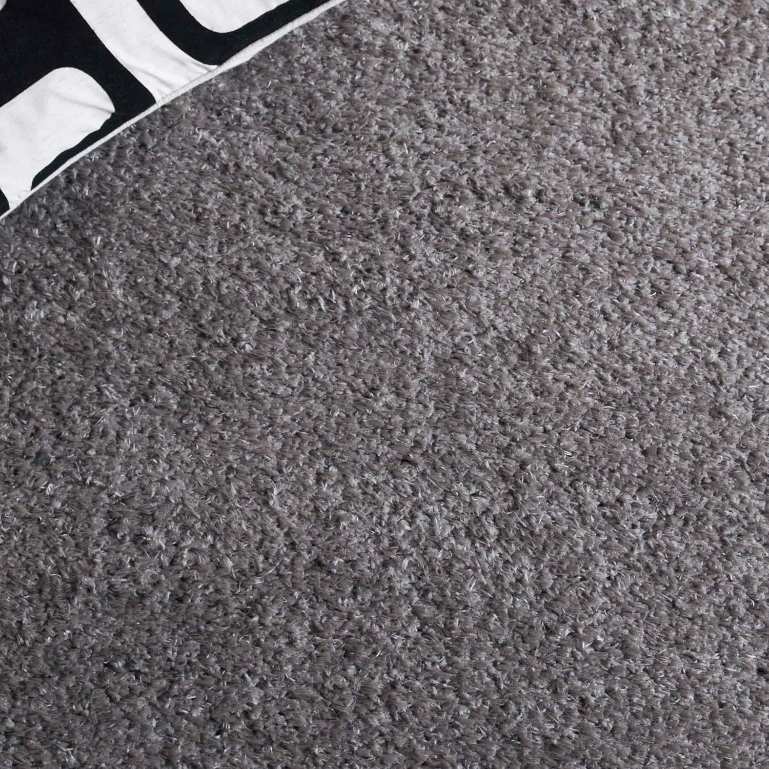 image:imageSAFAVIEH Lindsay Shag Collection Area Rug 9 x 12 Beige Modern Design 2inch Thick Ideal for the Living Room Dining Bedroom LNS560BDark Grey