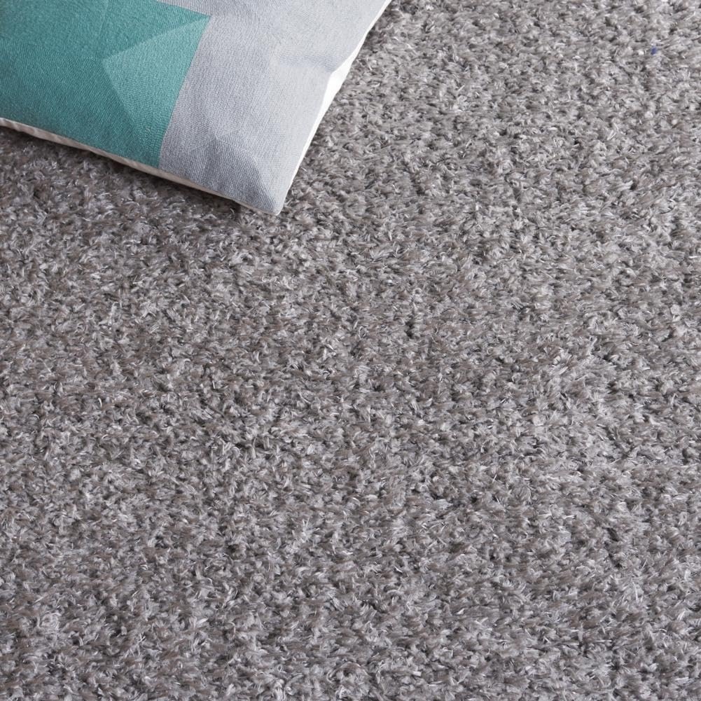 image:imageSAFAVIEH Lindsay Shag Collection Area Rug 9 x 12 Beige Modern Design 2inch Thick Ideal for the Living Room Dining Bedroom LNS560BDark Grey