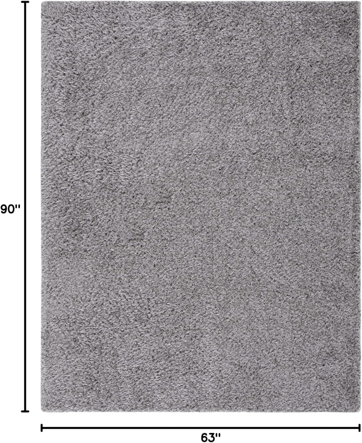 image:imageSAFAVIEH Lindsay Shag Collection Area Rug 9 x 12 Beige Modern Design 2inch Thick Ideal for the Living Room Dining Bedroom LNS560BDark Grey