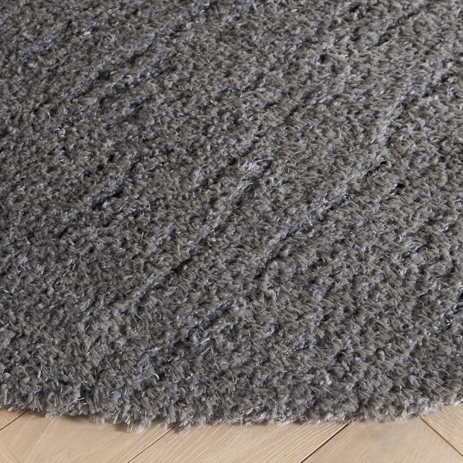 image:imageSAFAVIEH Lindsay Shag Collection Area Rug 9 x 12 Beige Modern Design 2inch Thick Ideal for the Living Room Dining Bedroom LNS560BDark Grey