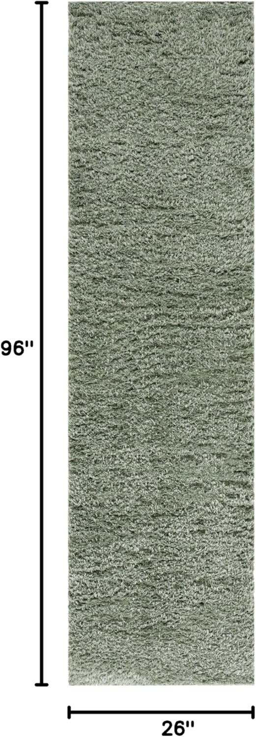 image:imageSAFAVIEH Lindsay Shag Collection Area Rug 9 x 12 Beige Modern Design 2inch Thick Ideal for the Living Room Dining Bedroom LNS560BGreen
