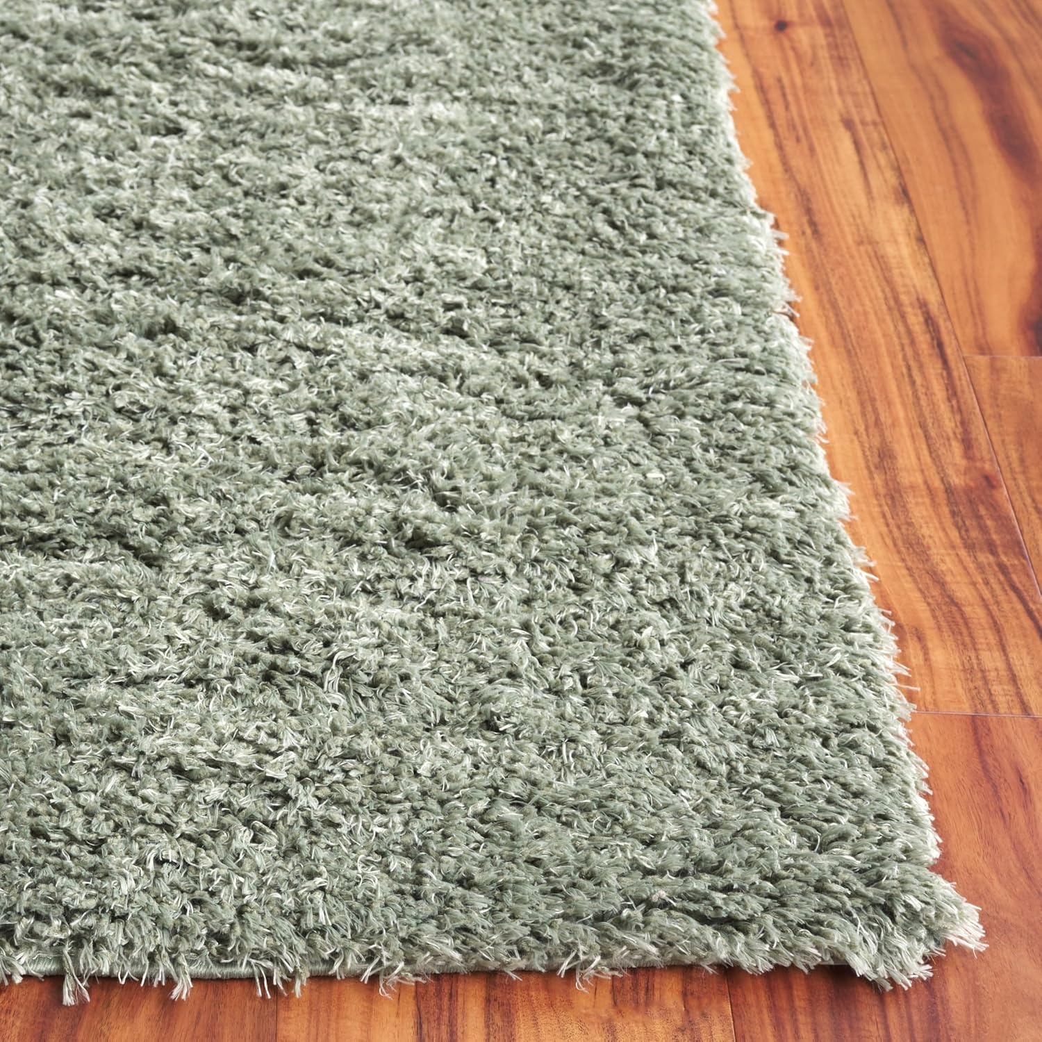 image:imageSAFAVIEH Lindsay Shag Collection Area Rug 9 x 12 Beige Modern Design 2inch Thick Ideal for the Living Room Dining Bedroom LNS560BGreen