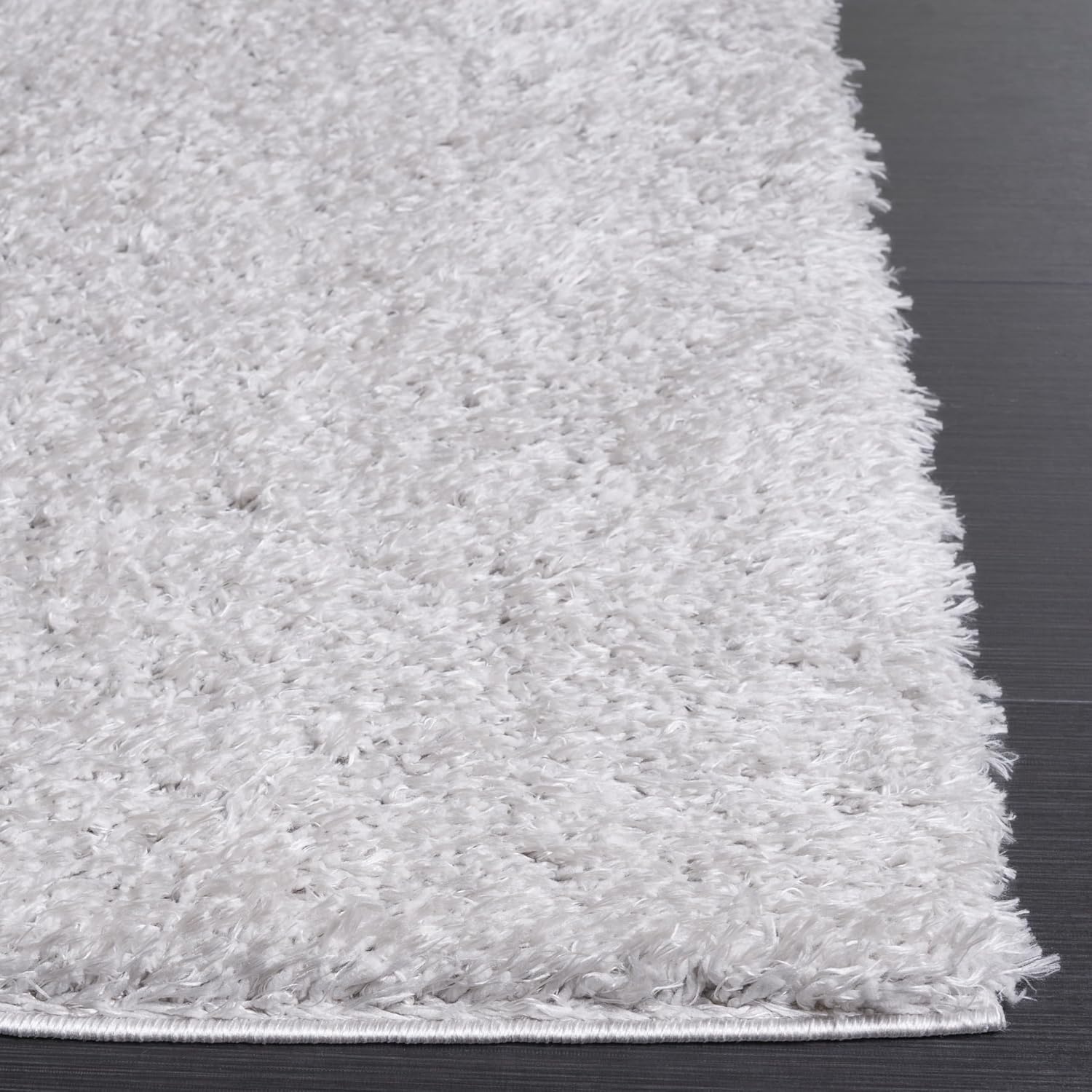 image:imageSAFAVIEH Lindsay Shag Collection Area Rug 9 x 12 Beige Modern Design 2inch Thick Ideal for the Living Room Dining Bedroom LNS560BGrey