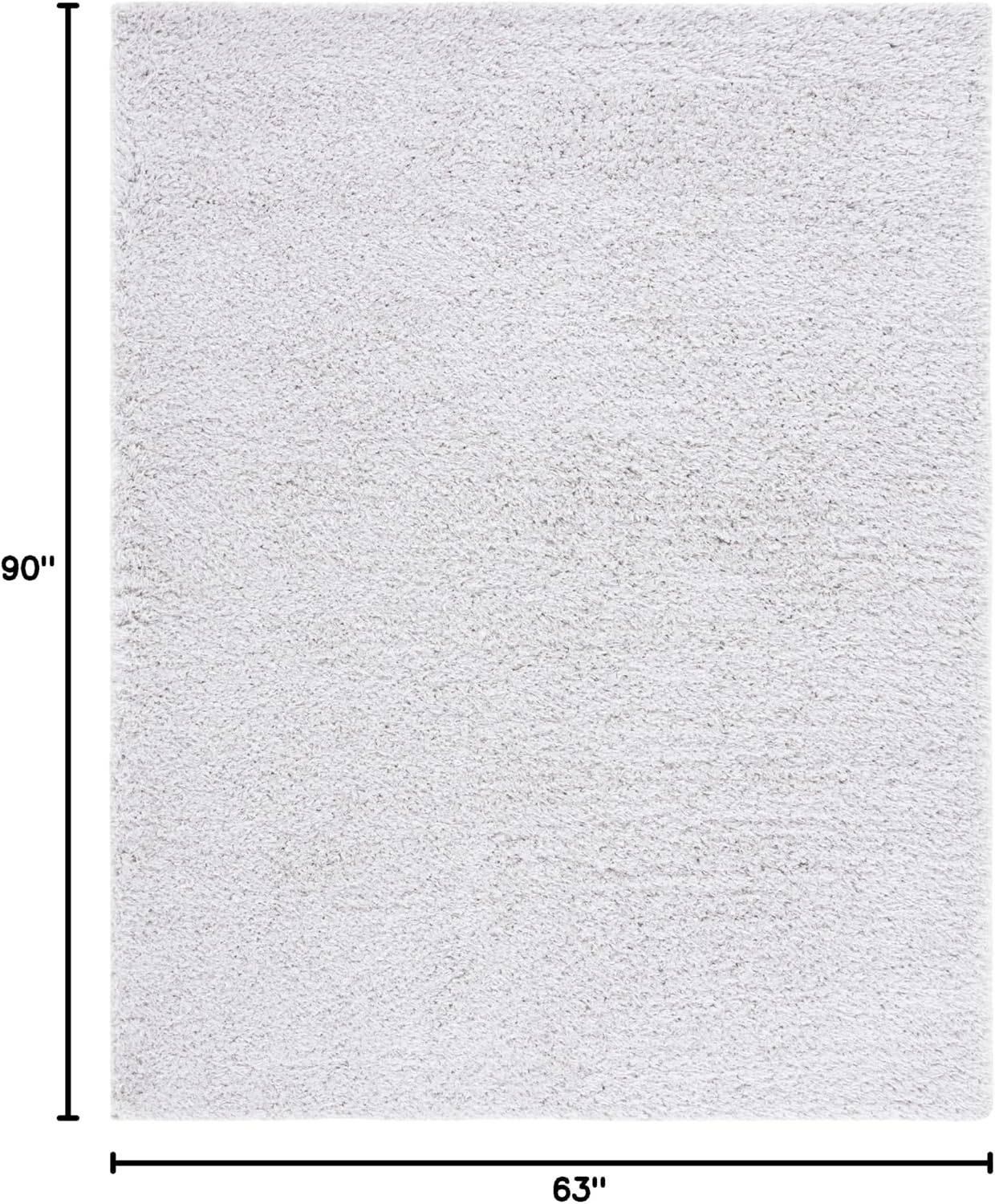 image:imageSAFAVIEH Lindsay Shag Collection Area Rug 9 x 12 Beige Modern Design 2inch Thick Ideal for the Living Room Dining Bedroom LNS560BGrey