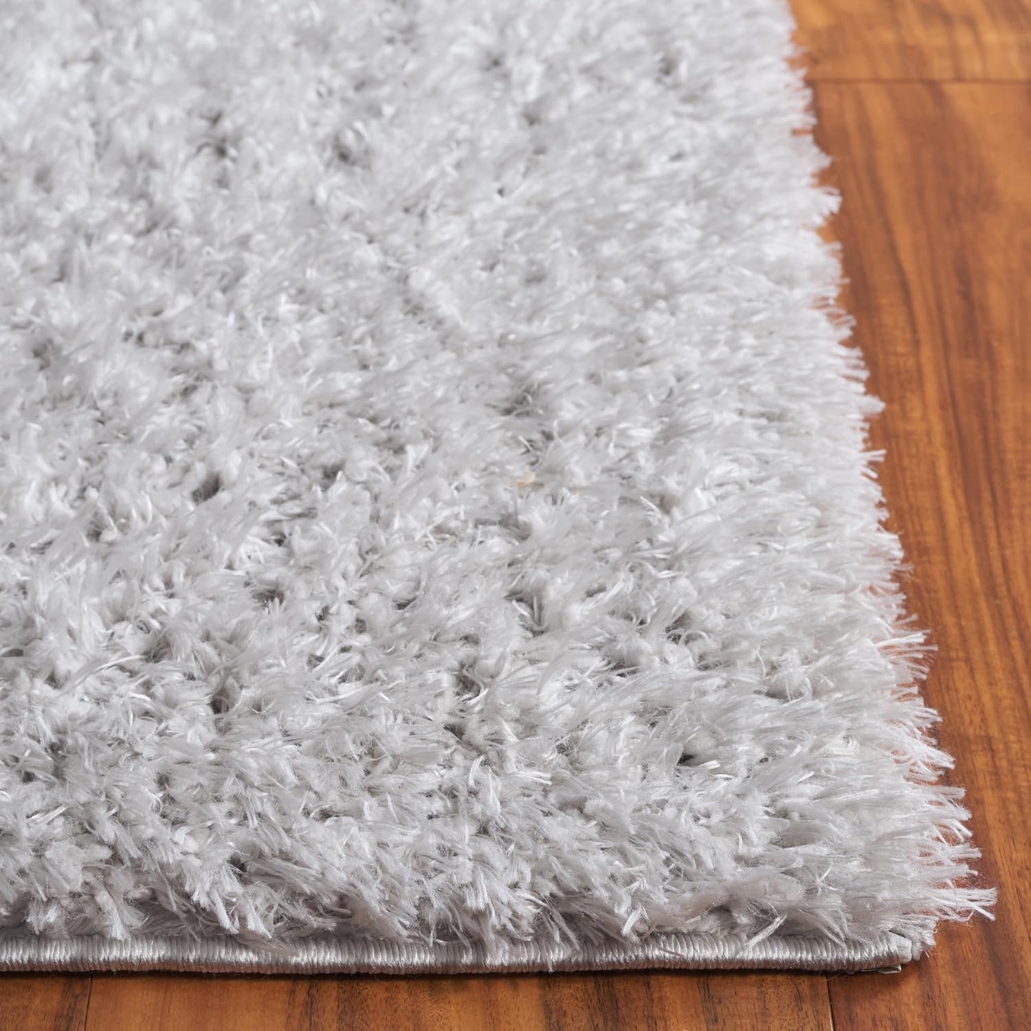 image:imageSAFAVIEH Lindsay Shag Collection Area Rug 9 x 12 Beige Modern Design 2inch Thick Ideal for the Living Room Dining Bedroom LNS560BGrey