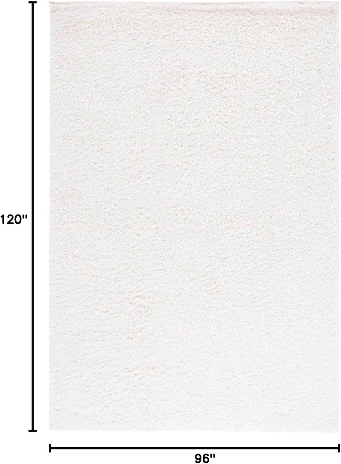image:imageSAFAVIEH Lindsay Shag Collection Area Rug 9 x 12 Beige Modern Design 2inch Thick Ideal for the Living Room Dining Bedroom LNS560BIvory