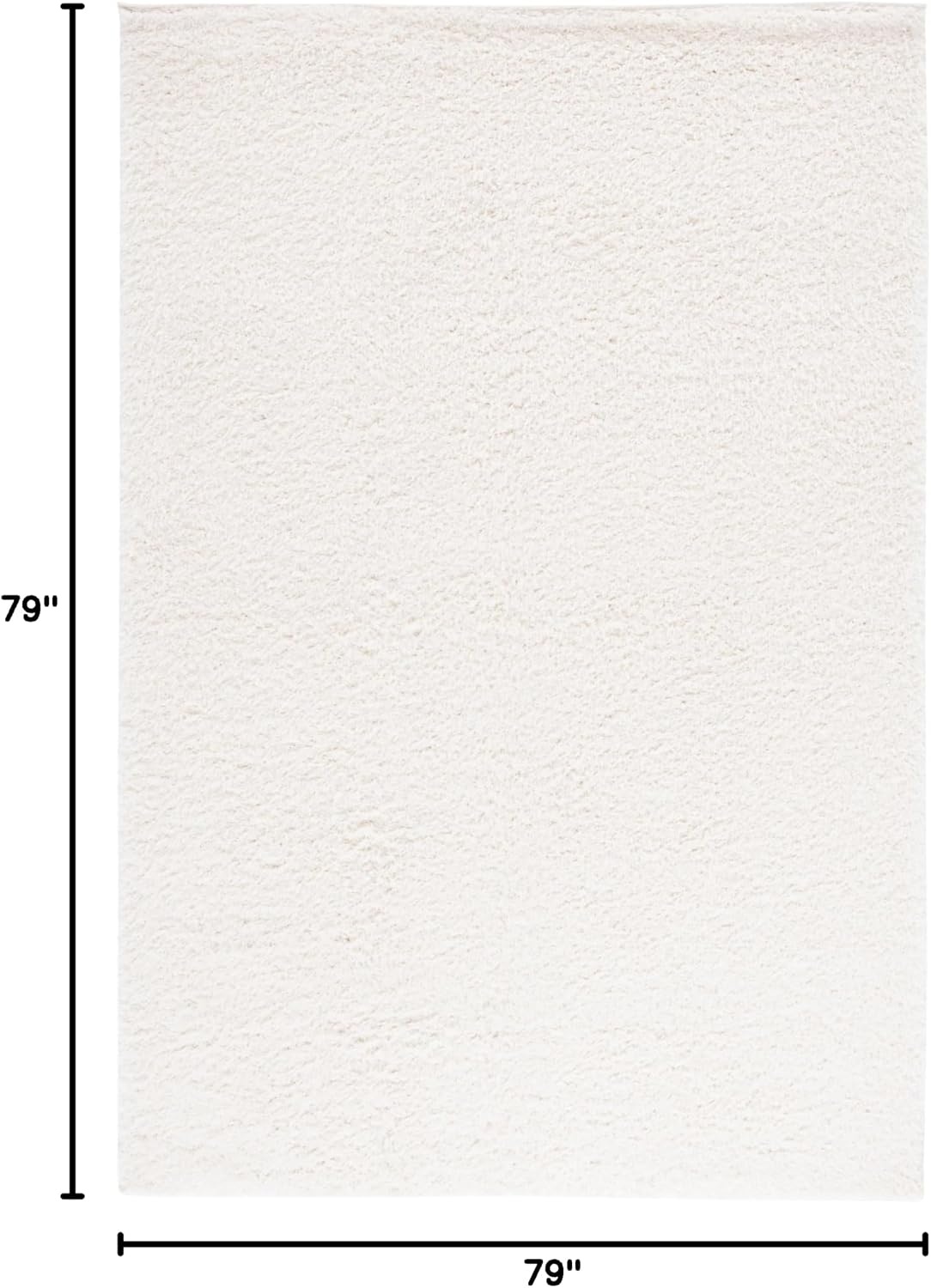 image:imageSAFAVIEH Lindsay Shag Collection Area Rug 9 x 12 Beige Modern Design 2inch Thick Ideal for the Living Room Dining Bedroom LNS560BIvory