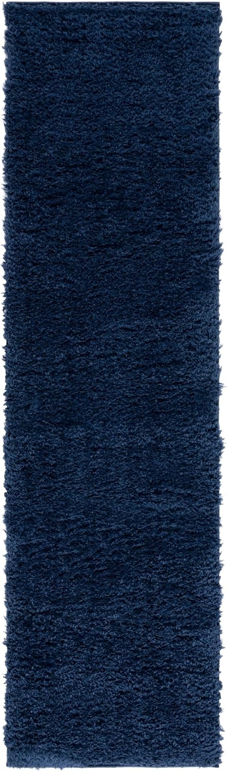 image:imageSAFAVIEH Lindsay Shag Collection Area Rug 9 x 12 Beige Modern Design 2inch Thick Ideal for the Living Room Dining Bedroom LNS560BNavy