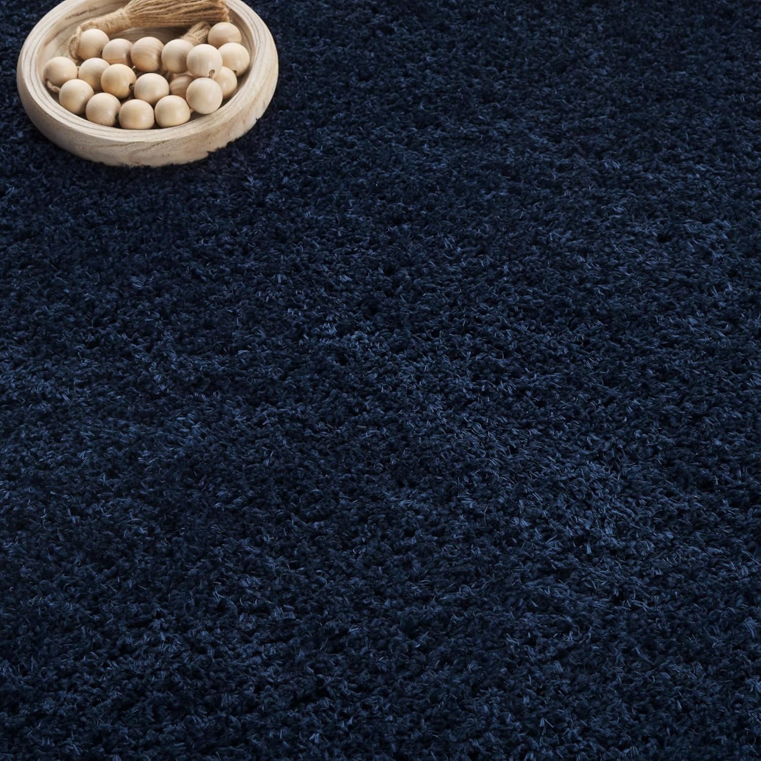 image:imageSAFAVIEH Lindsay Shag Collection Area Rug 9 x 12 Beige Modern Design 2inch Thick Ideal for the Living Room Dining Bedroom LNS560BNavy