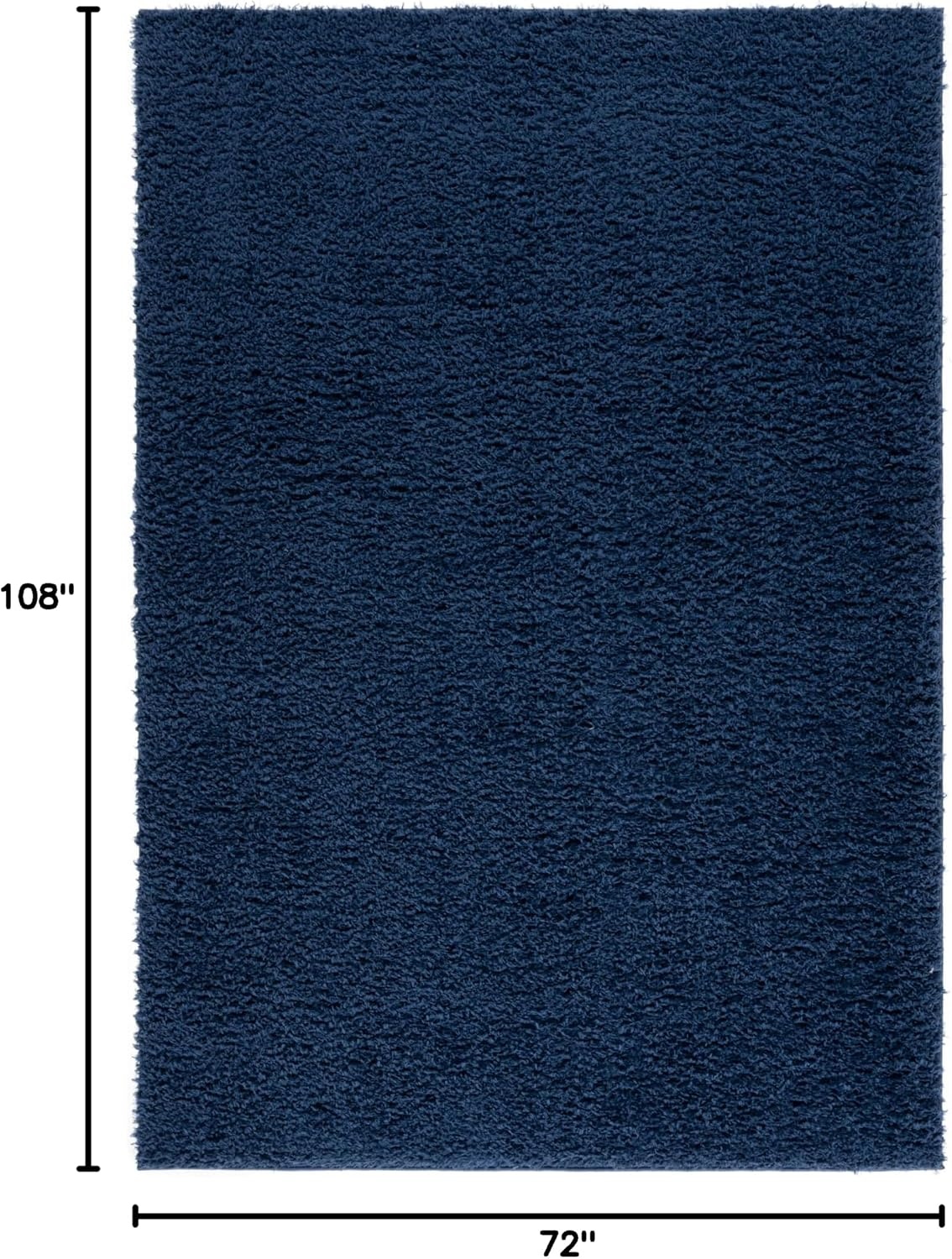 image:imageSAFAVIEH Lindsay Shag Collection Area Rug 9 x 12 Beige Modern Design 2inch Thick Ideal for the Living Room Dining Bedroom LNS560BNavy