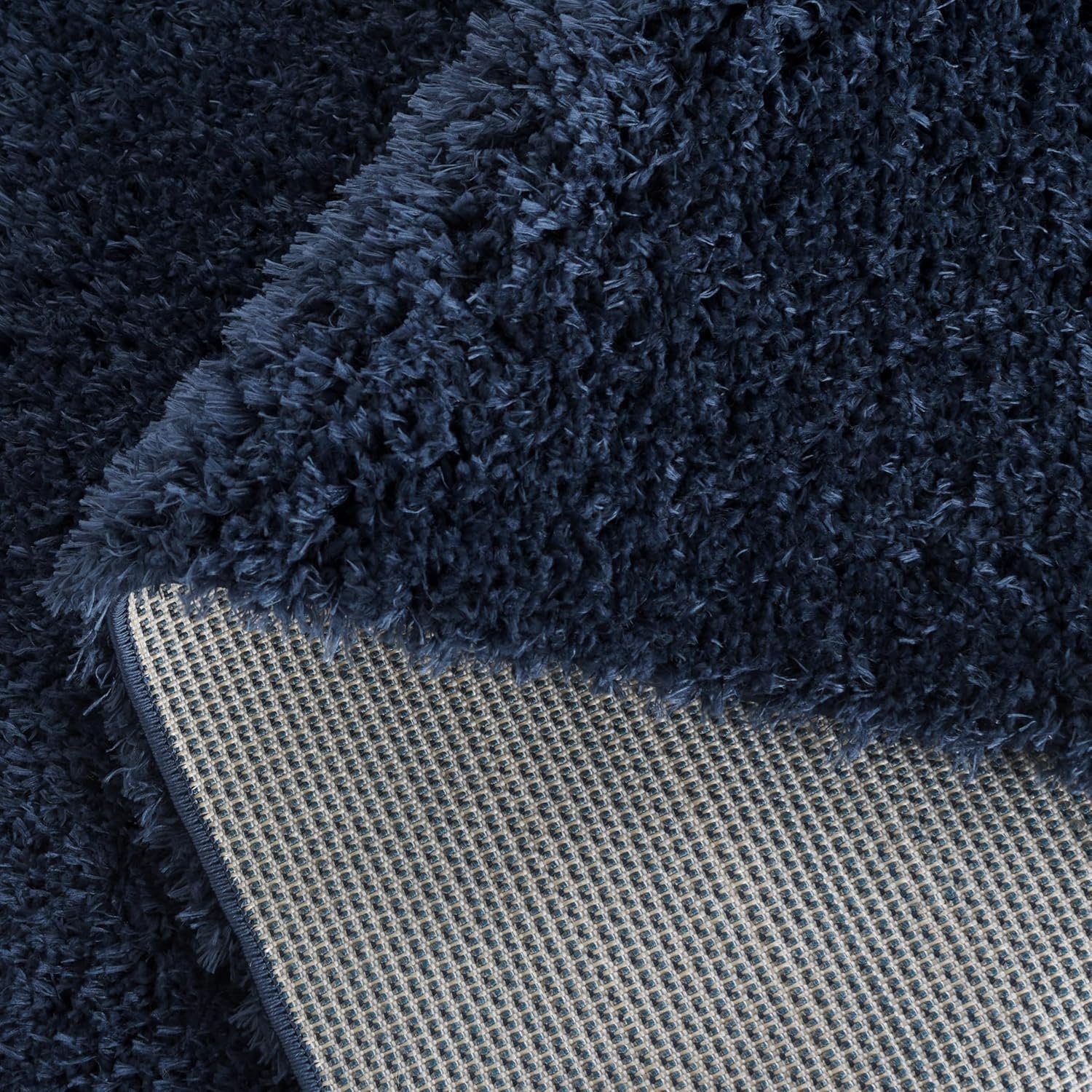image:imageSAFAVIEH Lindsay Shag Collection Area Rug 9 x 12 Beige Modern Design 2inch Thick Ideal for the Living Room Dining Bedroom LNS560BNavy