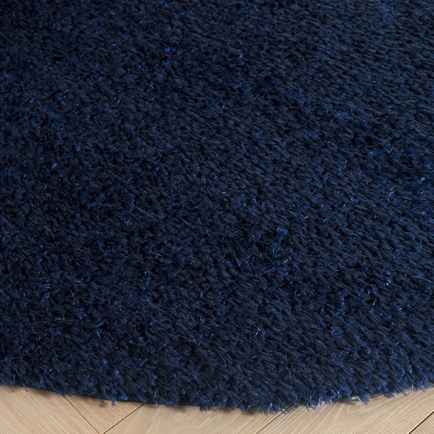 image:imageSAFAVIEH Lindsay Shag Collection Area Rug 9 x 12 Beige Modern Design 2inch Thick Ideal for the Living Room Dining Bedroom LNS560BNavy