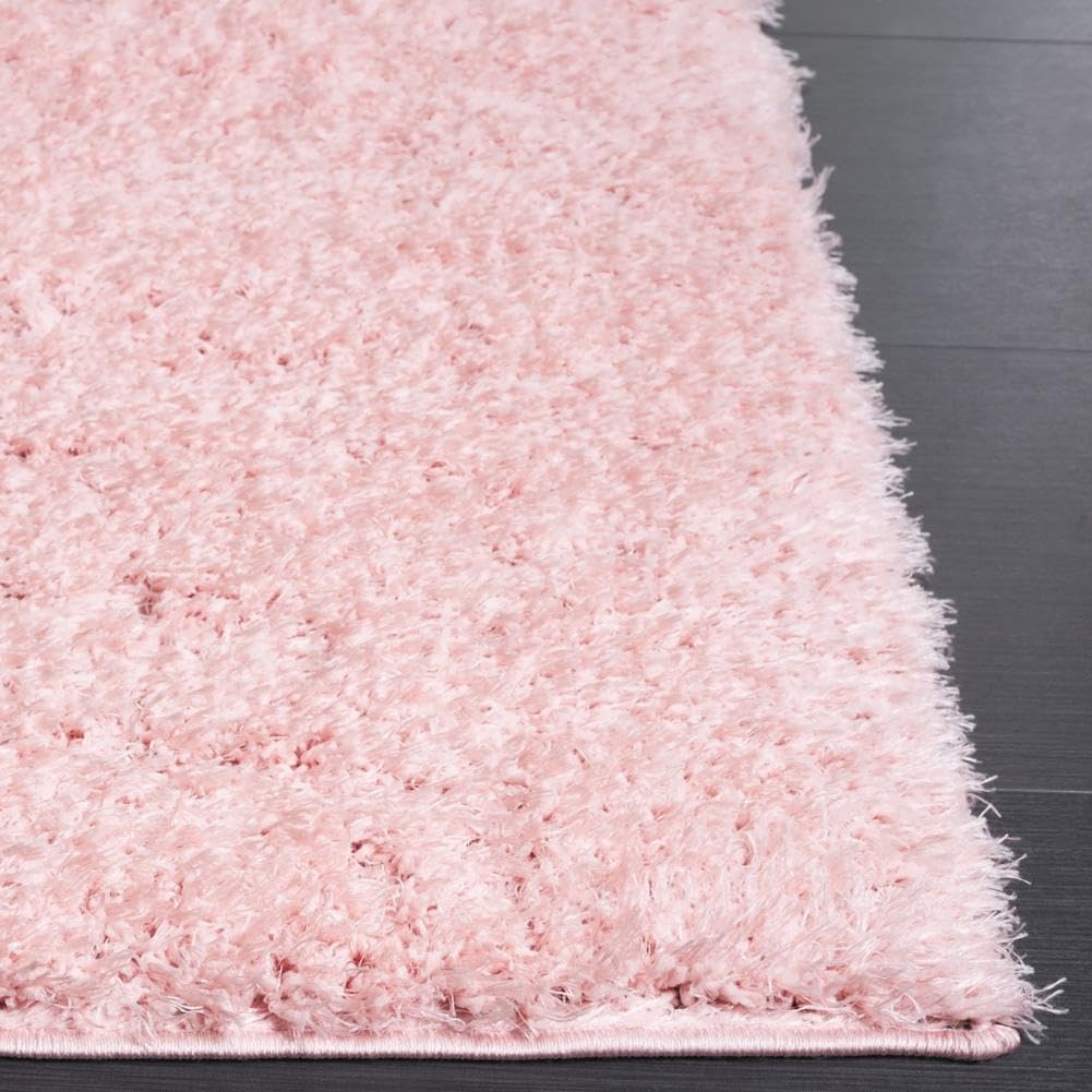 image:imageSAFAVIEH Lindsay Shag Collection Area Rug 9 x 12 Beige Modern Design 2inch Thick Ideal for the Living Room Dining Bedroom LNS560BPink