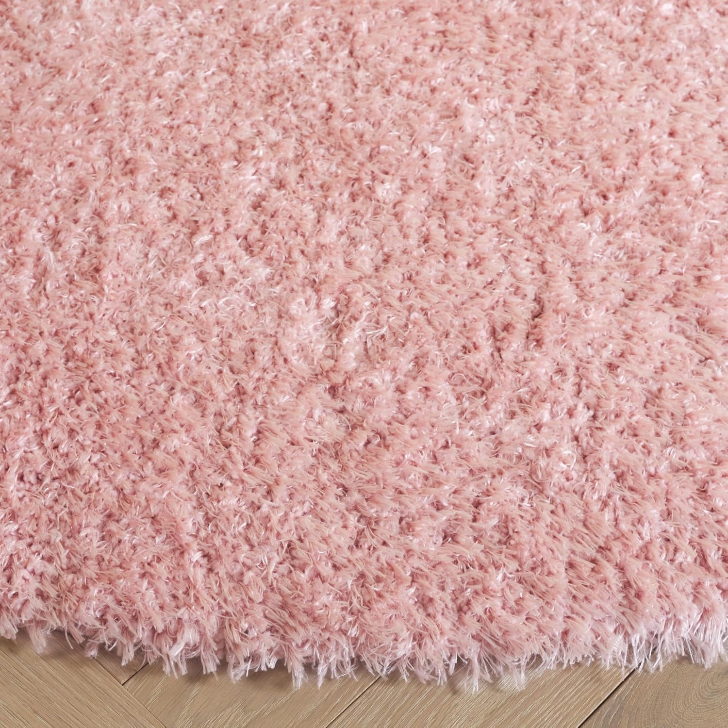 image:imageSAFAVIEH Lindsay Shag Collection Area Rug 9 x 12 Beige Modern Design 2inch Thick Ideal for the Living Room Dining Bedroom LNS560BPink