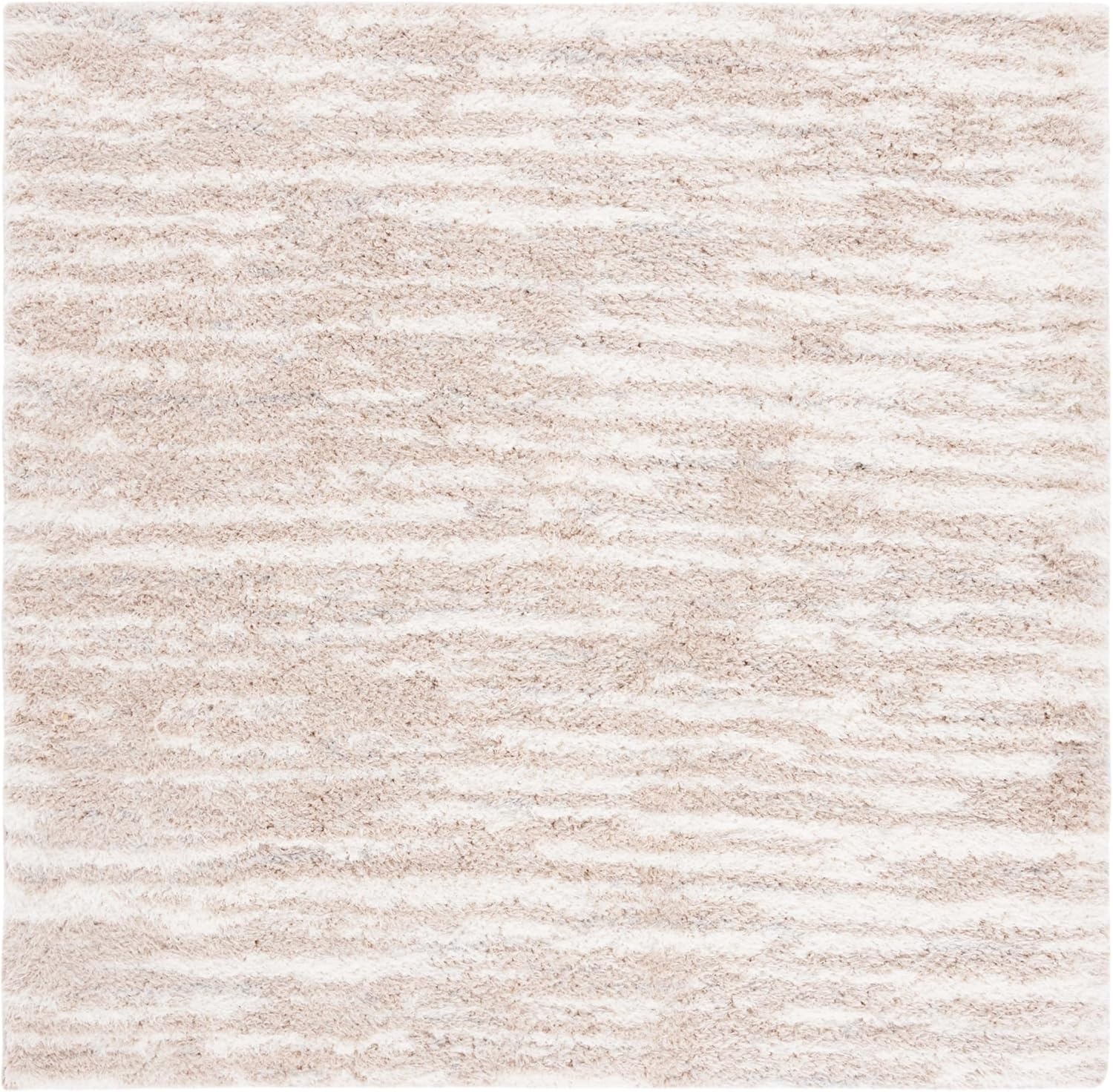 image:imageSAFAVIEH Lindsay Shag Collection Area Rug 9 x 12 Beige amp Ivory Modern Design 2inch Thick Ideal for the Living Room Dining Bedroom LNS554BBeigeIvory