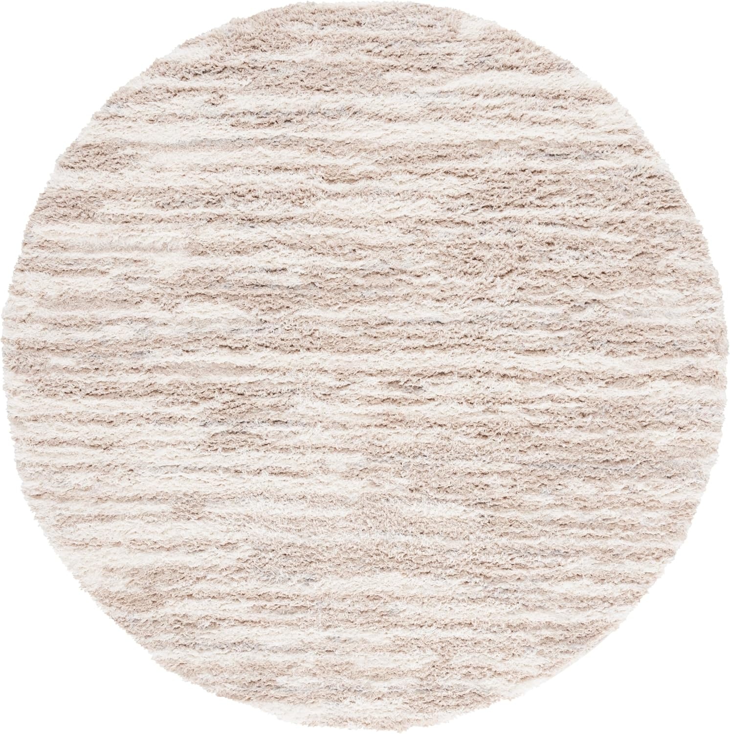 image:imageSAFAVIEH Lindsay Shag Collection Area Rug 9 x 12 Beige amp Ivory Modern Design 2inch Thick Ideal for the Living Room Dining Bedroom LNS554BBeigeIvory