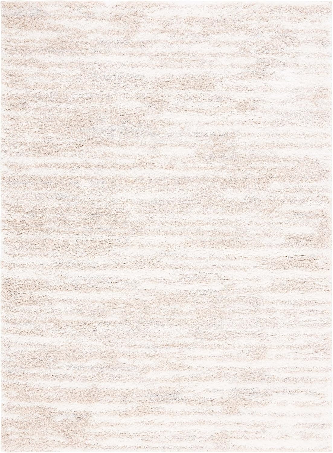 image:imageSAFAVIEH Lindsay Shag Collection Area Rug 9 x 12 Beige amp Ivory Modern Design 2inch Thick Ideal for the Living Room Dining Bedroom LNS554BBeigeIvory