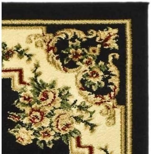 image:imageSAFAVIEH Lyndhurst Collection Area Rug 8 x 11 Red amp Ivory Traditional European Medallion Design NonShedding amp Easy Care Ideal for High Traffic Areas in Living Room Bedroom LNH218CBlackIvory