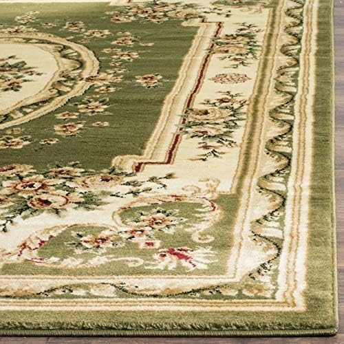 image:imageSAFAVIEH Lyndhurst Collection Area Rug 8 x 11 Red amp Ivory Traditional European Medallion Design NonShedding amp Easy Care Ideal for High Traffic Areas in Living Room Bedroom LNH218CSageIvory