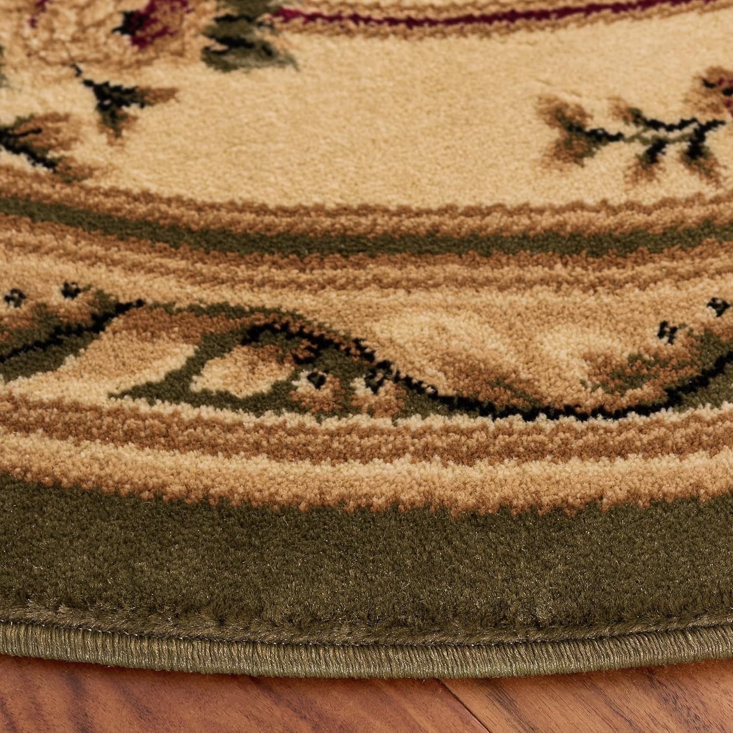 image:imageSAFAVIEH Lyndhurst Collection Area Rug 8 x 11 Red amp Ivory Traditional European Medallion Design NonShedding amp Easy Care Ideal for High Traffic Areas in Living Room Bedroom LNH218CSageIvory