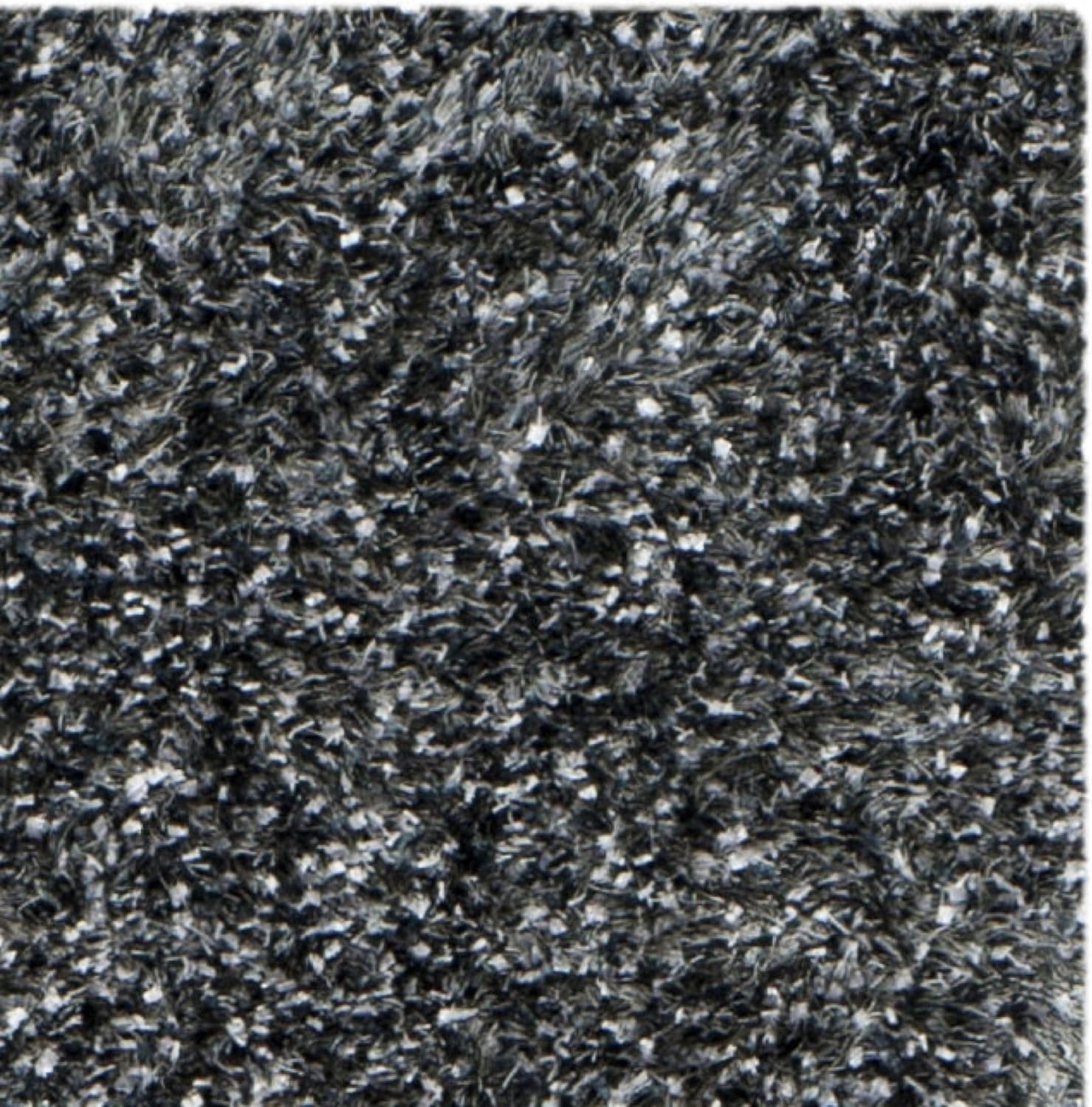 image:imageSAFAVIEH Malibu Shag Collection Area Rug 86 x 12 Silver Handmade Solid 14inch Thick Ideal for High Traffic Areas in Living Room Bedroom MLS431SCharcoal
