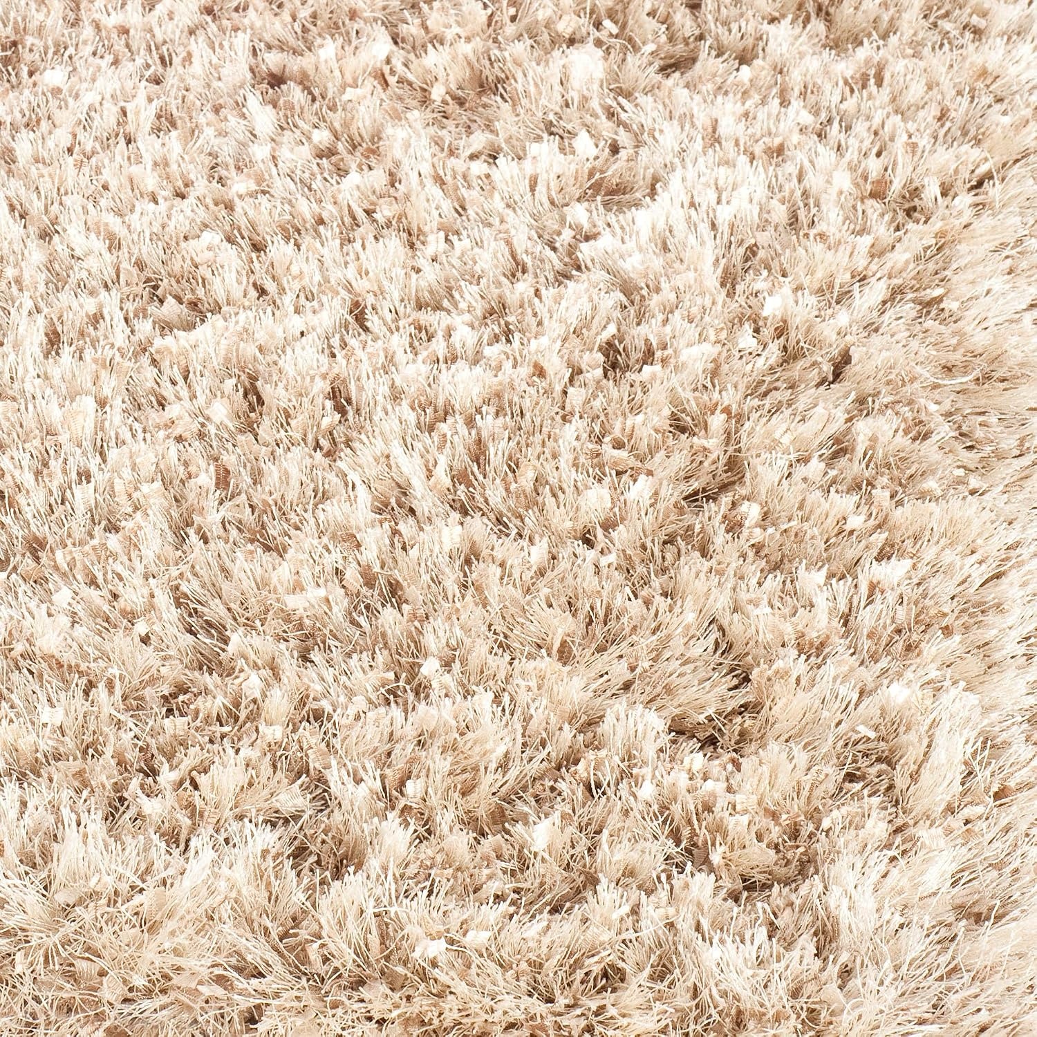 image:imageSAFAVIEH Malibu Shag Collection Area Rug 86 x 12 Silver Handmade Solid 14inch Thick Ideal for High Traffic Areas in Living Room Bedroom MLS431SNatural