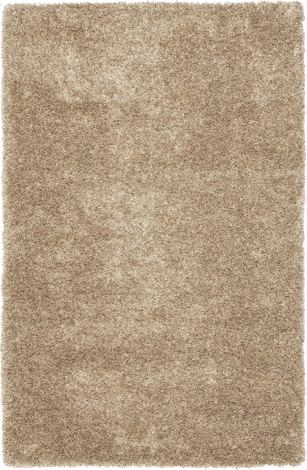 image:imageSAFAVIEH Malibu Shag Collection Area Rug 86 x 12 Silver Handmade Solid 14inch Thick Ideal for High Traffic Areas in Living Room Bedroom MLS431SNatural