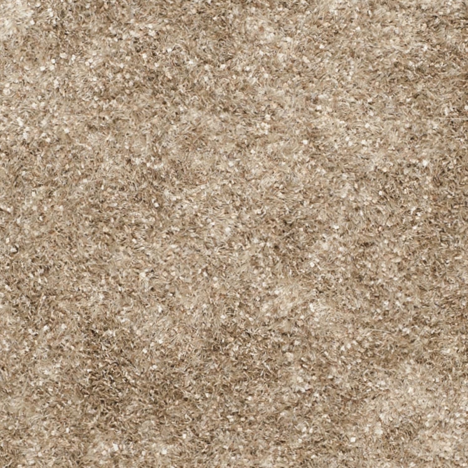 image:imageSAFAVIEH Malibu Shag Collection Area Rug 86 x 12 Silver Handmade Solid 14inch Thick Ideal for High Traffic Areas in Living Room Bedroom MLS431SNatural