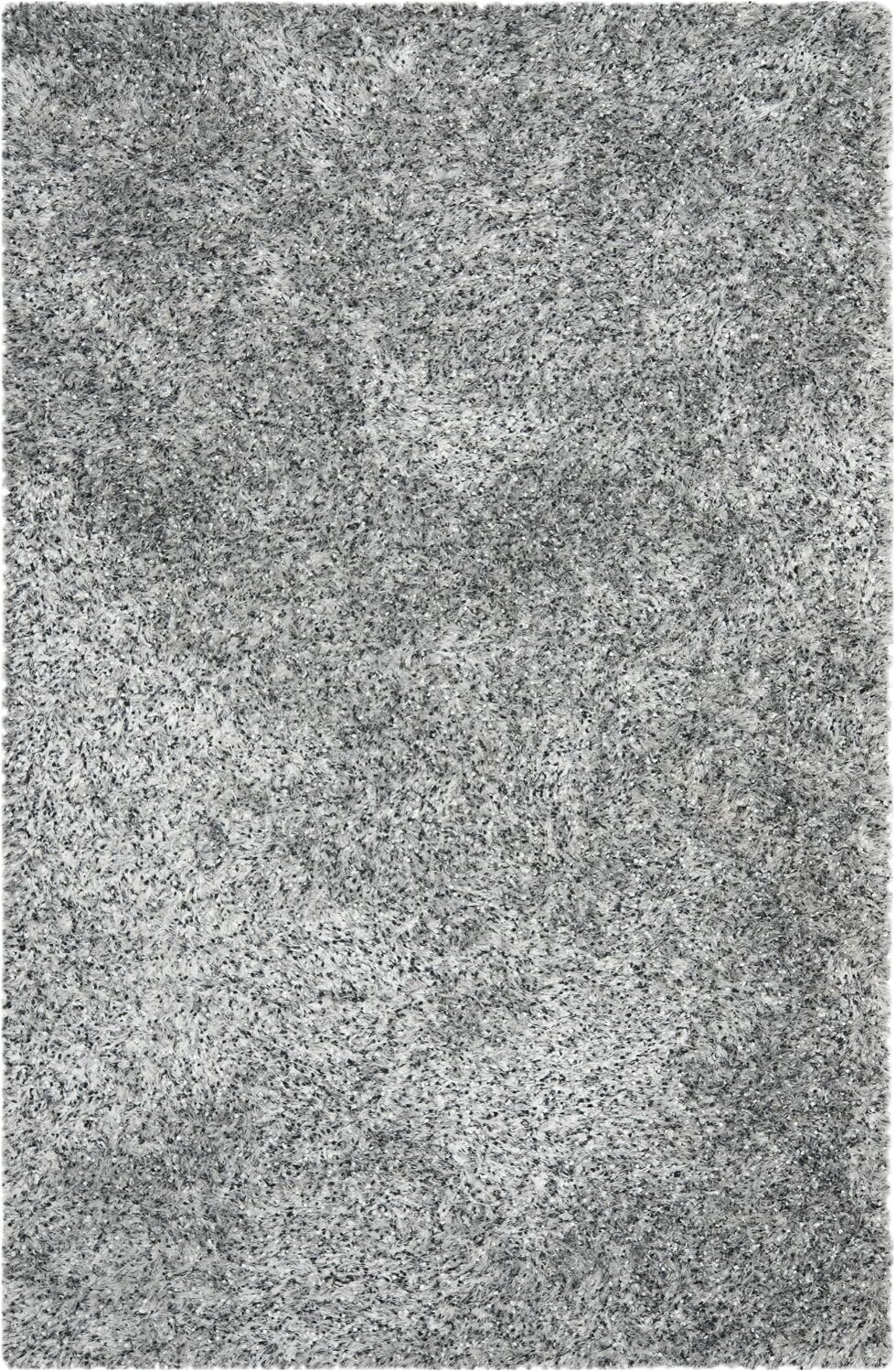 image:imageSAFAVIEH Malibu Shag Collection Area Rug 86 x 12 Silver Handmade Solid 14inch Thick Ideal for High Traffic Areas in Living Room Bedroom MLS431SSilver
