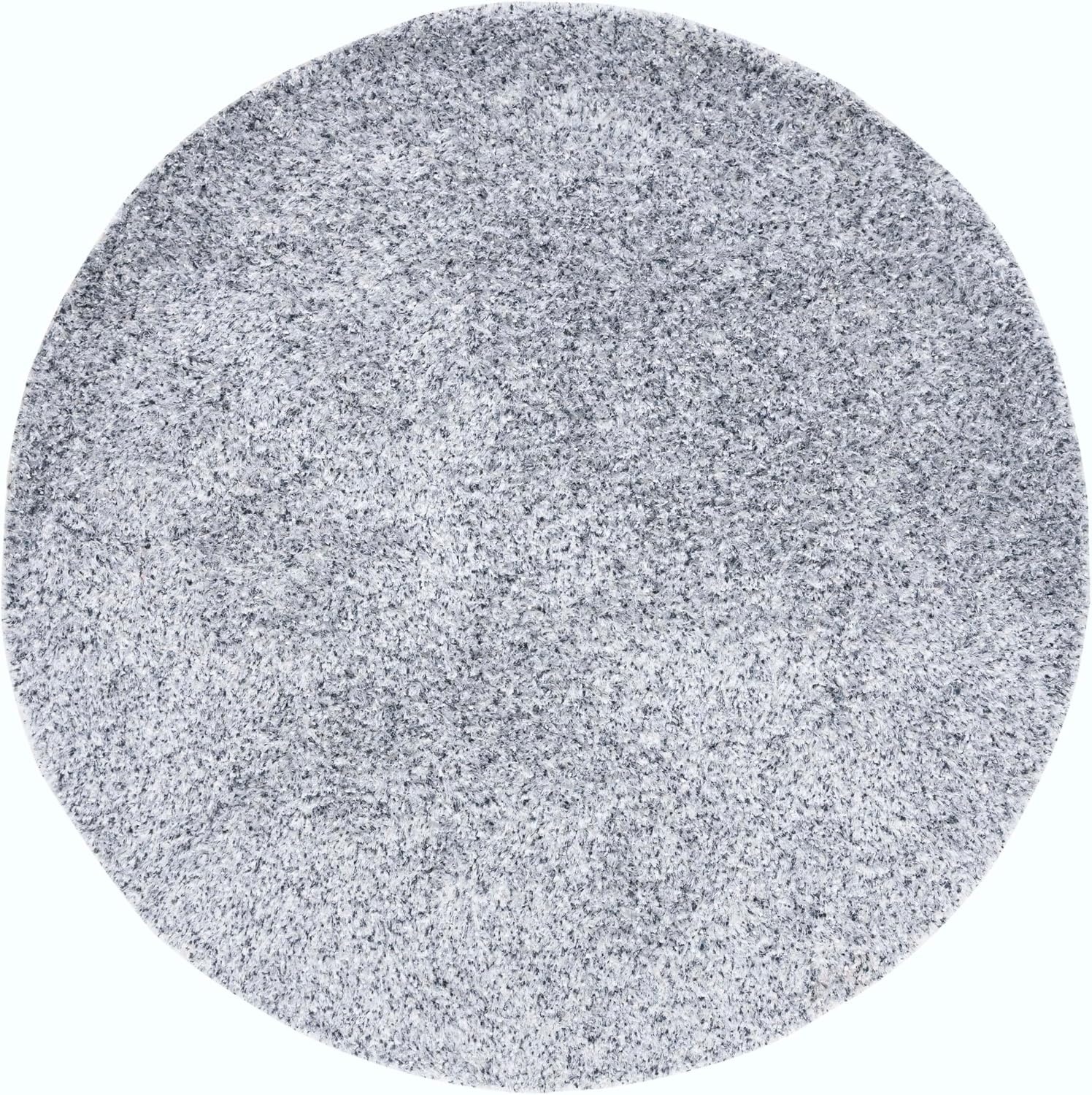 image:imageSAFAVIEH Malibu Shag Collection Area Rug 86 x 12 Silver Handmade Solid 14inch Thick Ideal for High Traffic Areas in Living Room Bedroom MLS431SSilver