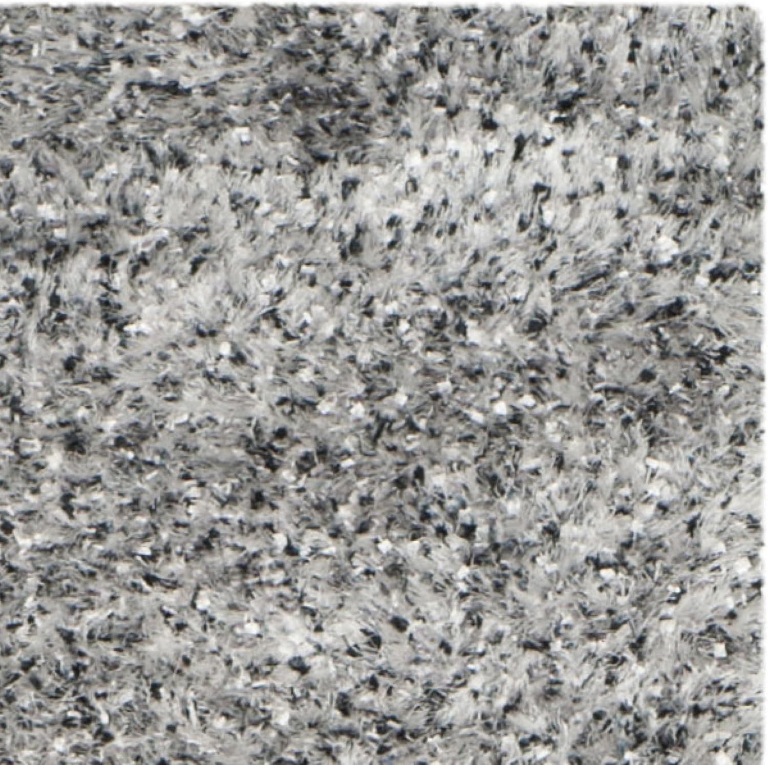 image:imageSAFAVIEH Malibu Shag Collection Area Rug 86 x 12 Silver Handmade Solid 14inch Thick Ideal for High Traffic Areas in Living Room Bedroom MLS431SSilver