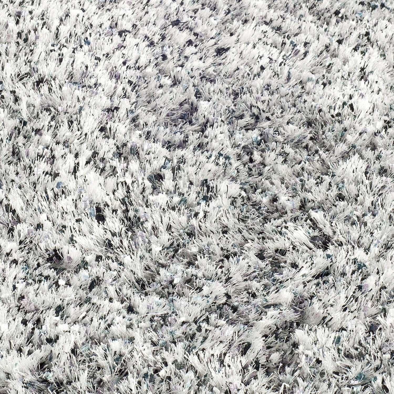 image:imageSAFAVIEH Malibu Shag Collection Area Rug 86 x 12 Silver Handmade Solid 14inch Thick Ideal for High Traffic Areas in Living Room Bedroom MLS431SSilver