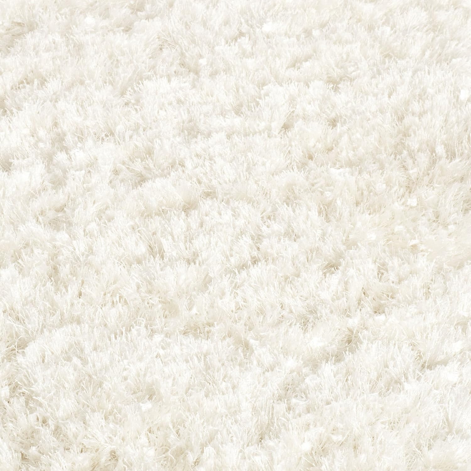 image:imageSAFAVIEH Malibu Shag Collection Area Rug 86 x 12 Silver Handmade Solid 14inch Thick Ideal for High Traffic Areas in Living Room Bedroom MLS431SWhite
