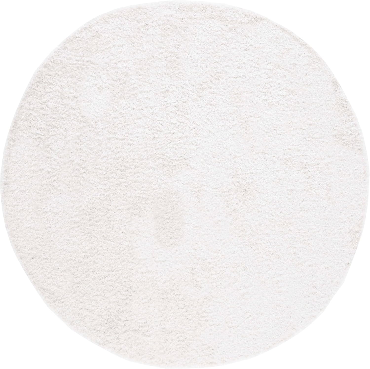 image:imageSAFAVIEH Malibu Shag Collection Area Rug 86 x 12 Silver Handmade Solid 14inch Thick Ideal for High Traffic Areas in Living Room Bedroom MLS431SWhite