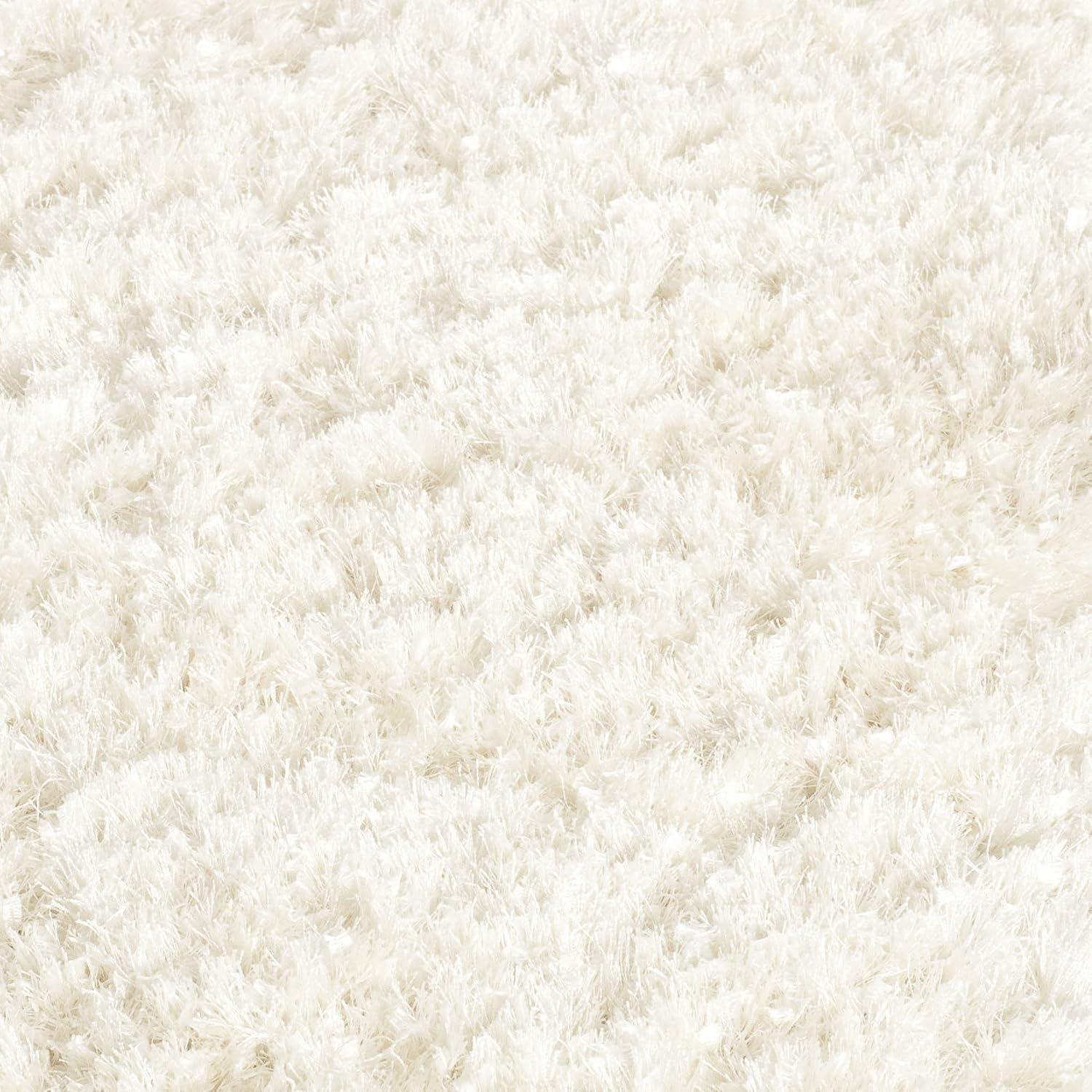 image:imageSAFAVIEH Malibu Shag Collection Area Rug 86 x 12 Silver Handmade Solid 14inch Thick Ideal for High Traffic Areas in Living Room Bedroom MLS431SWhite