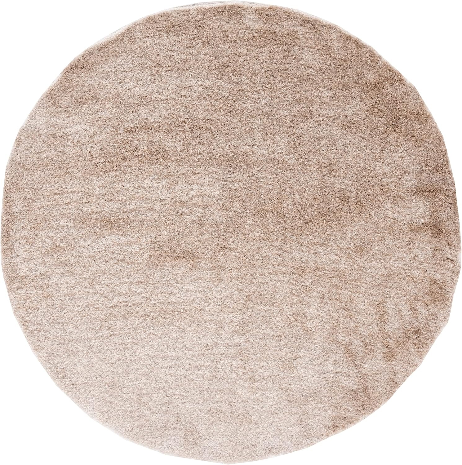 image:imageSAFAVIEH Paris Shag Collection Area Rug 9 x 12 Dark Beige Handmade Silken Glam 2inch Thick Ideal for High Traffic Areas in Living Room Bedroom SG512TDark Beige
