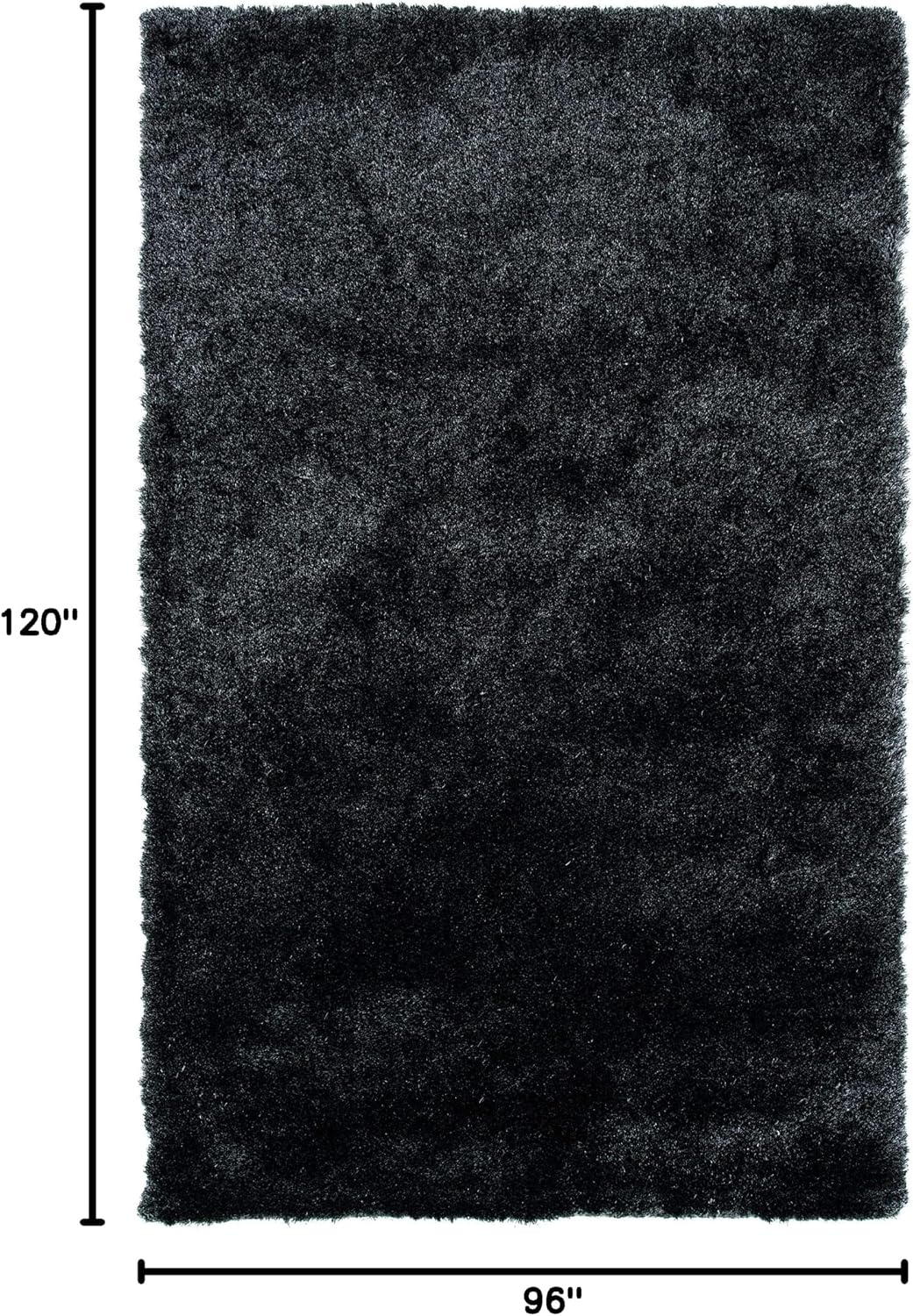 image:imageSAFAVIEH Paris Shag Collection Area Rug 9 x 12 Dark Beige Handmade Silken Glam 2inch Thick Ideal for High Traffic Areas in Living Room Bedroom SG512TDark Grey