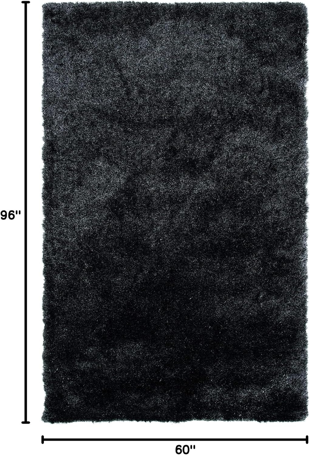 image:imageSAFAVIEH Paris Shag Collection Area Rug 9 x 12 Dark Beige Handmade Silken Glam 2inch Thick Ideal for High Traffic Areas in Living Room Bedroom SG512TDark Grey