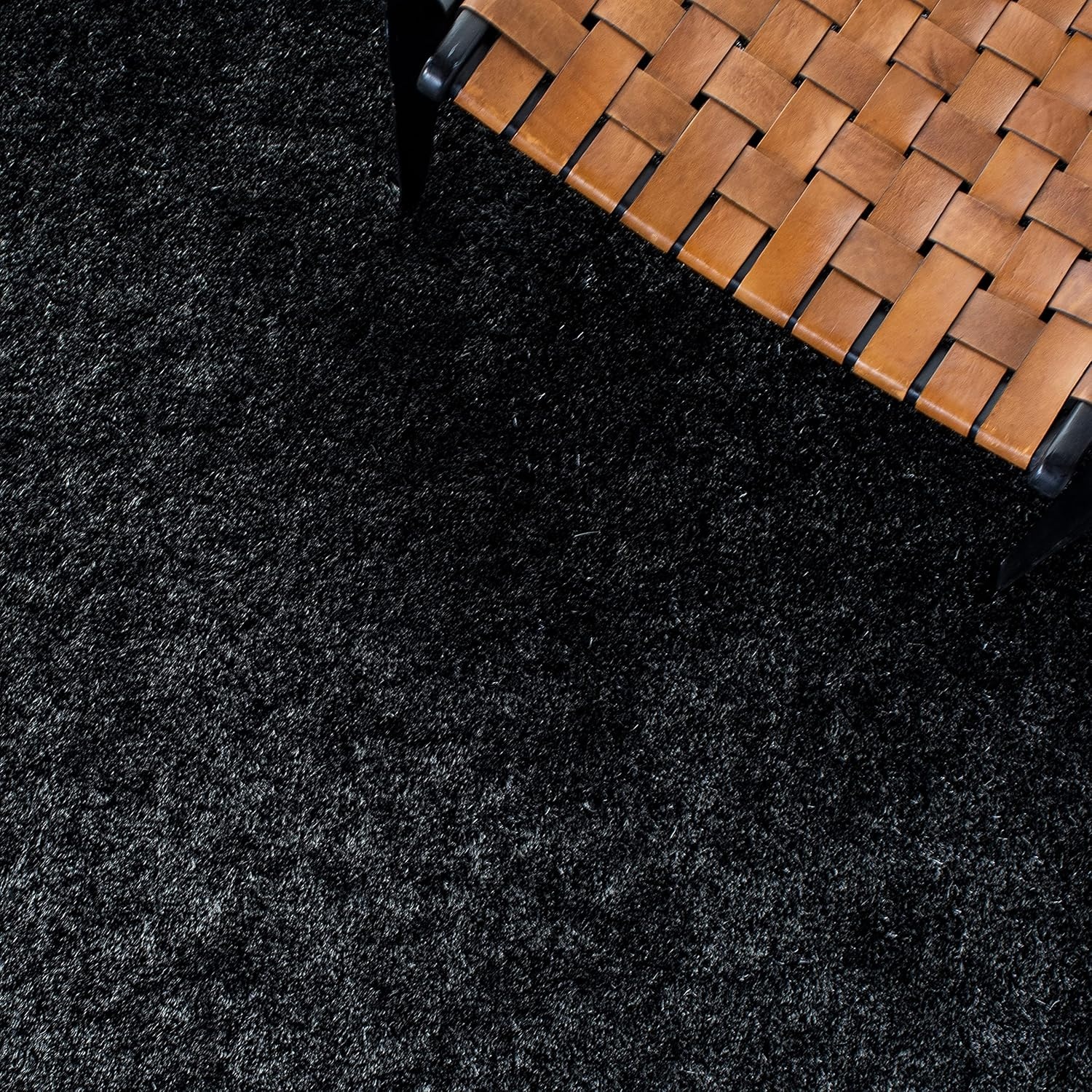image:imageSAFAVIEH Paris Shag Collection Area Rug 9 x 12 Dark Beige Handmade Silken Glam 2inch Thick Ideal for High Traffic Areas in Living Room Bedroom SG512TDark Grey