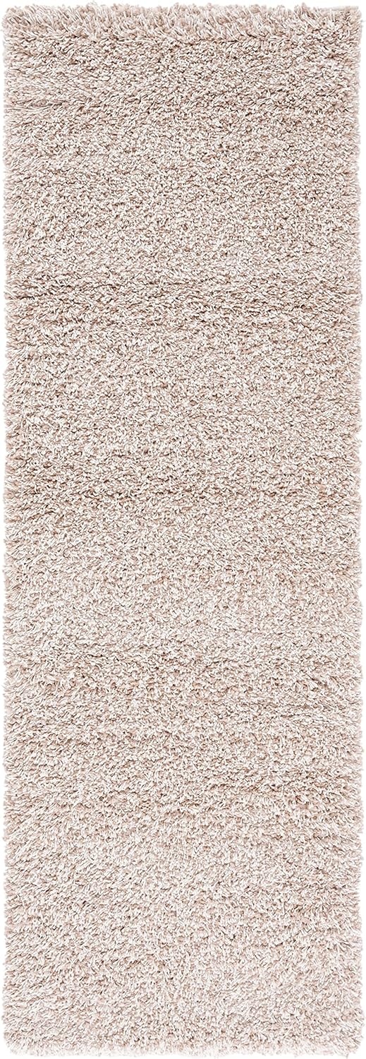 image:imageSAFAVIEH Santa Monica Shag Collection 8 x 10 Navy SGN725 Solid NonShedding Living Room Bedroom Dining Room Entryway Plush 2inch Thick Area RugBeige