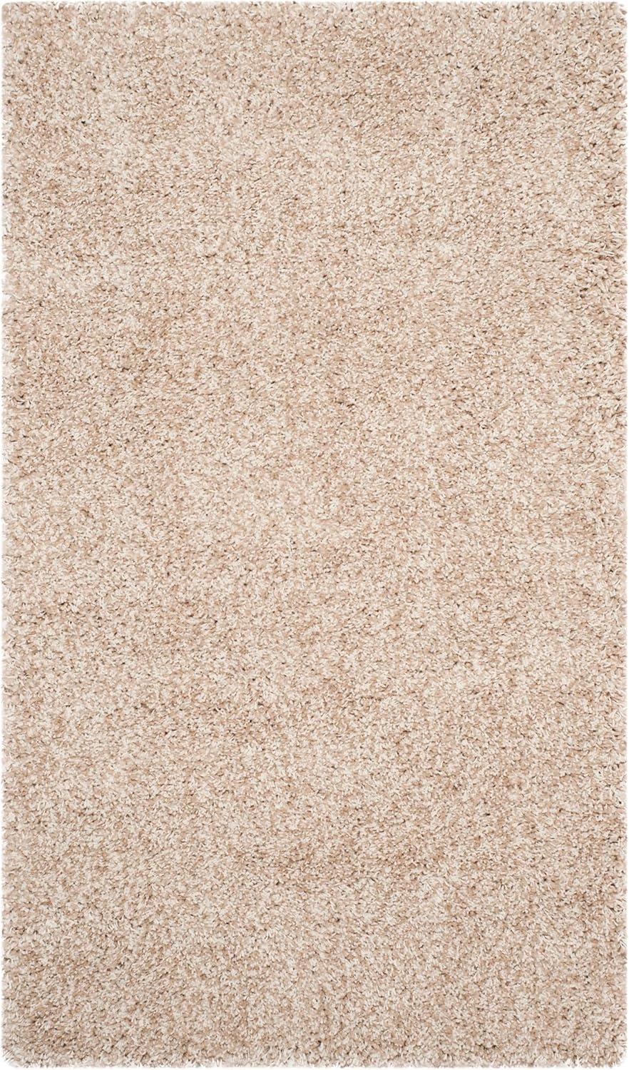 image:imageSAFAVIEH Santa Monica Shag Collection 8 x 10 Navy SGN725 Solid NonShedding Living Room Bedroom Dining Room Entryway Plush 2inch Thick Area RugBeige
