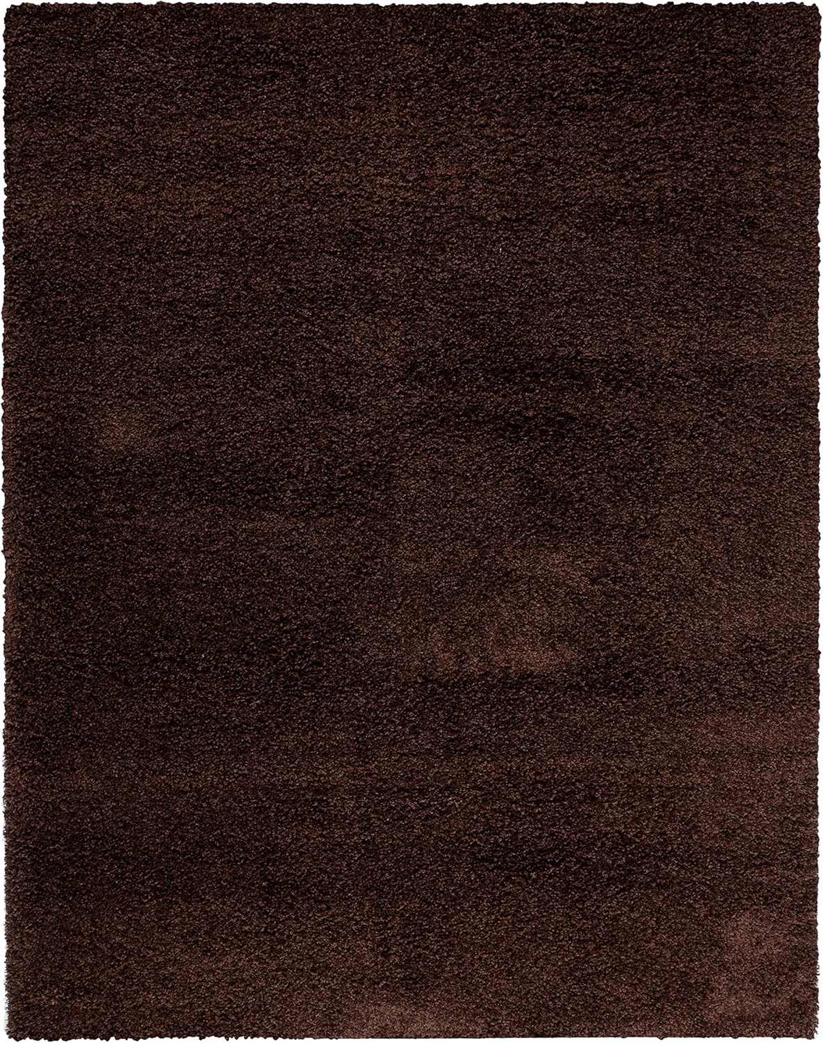 image:imageSAFAVIEH Santa Monica Shag Collection 8 x 10 Navy SGN725 Solid NonShedding Living Room Bedroom Dining Room Entryway Plush 2inch Thick Area RugBrown