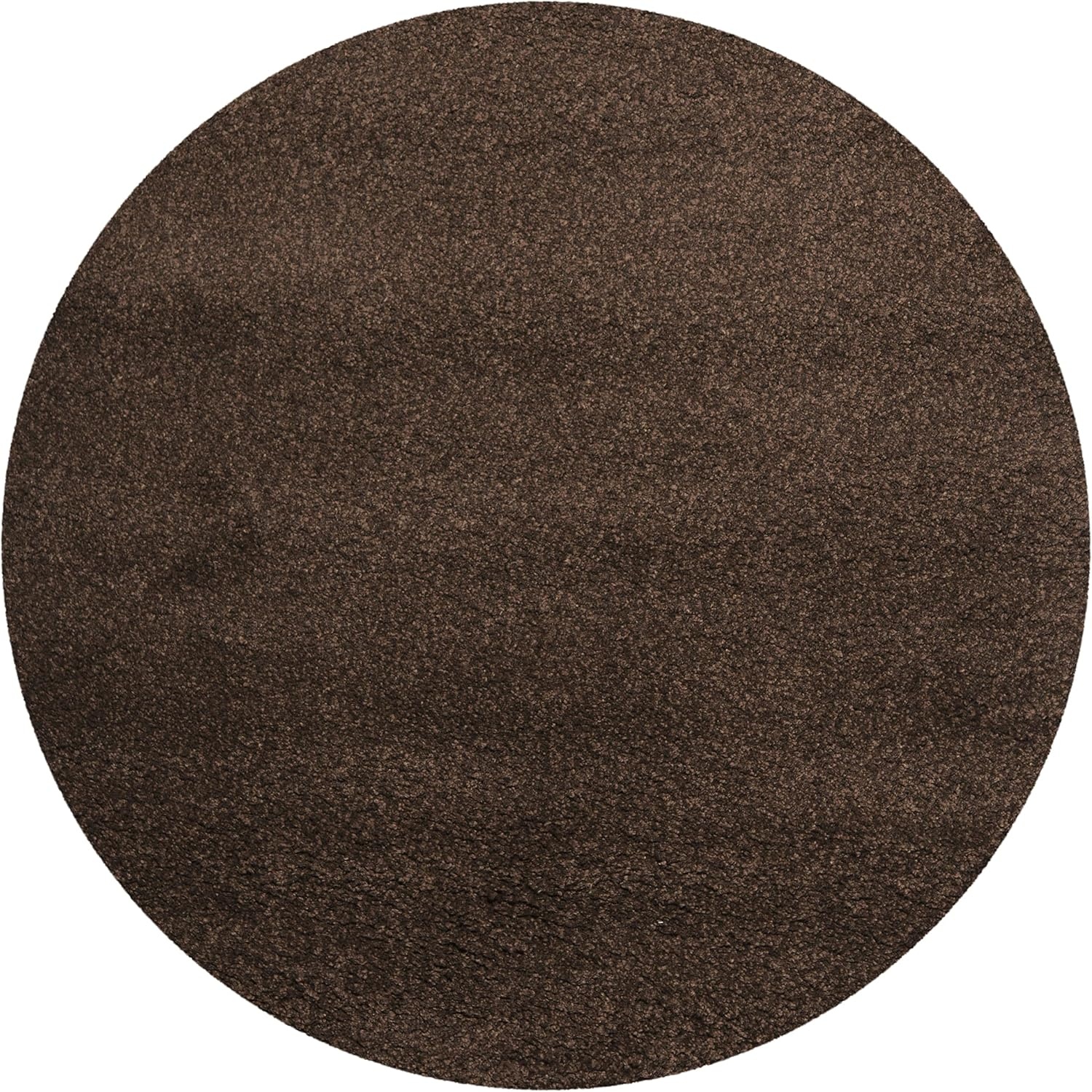 image:imageSAFAVIEH Santa Monica Shag Collection 8 x 10 Navy SGN725 Solid NonShedding Living Room Bedroom Dining Room Entryway Plush 2inch Thick Area RugBrown