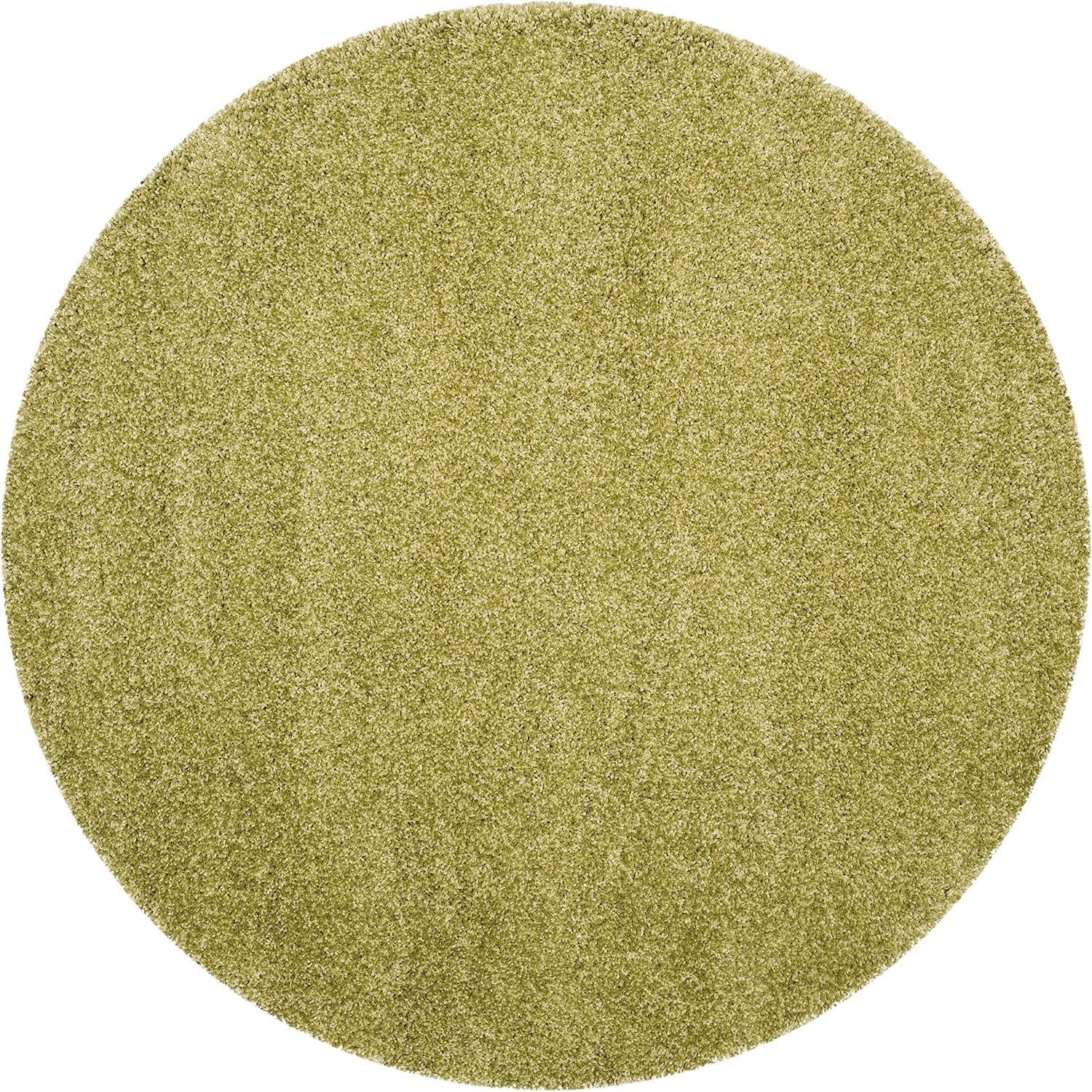 image:imageSAFAVIEH Santa Monica Shag Collection 8 x 10 Navy SGN725 Solid NonShedding Living Room Bedroom Dining Room Entryway Plush 2inch Thick Area RugGreen