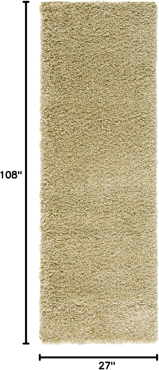 image:imageSAFAVIEH Santa Monica Shag Collection 8 x 10 Navy SGN725 Solid NonShedding Living Room Bedroom Dining Room Entryway Plush 2inch Thick Area RugGreen