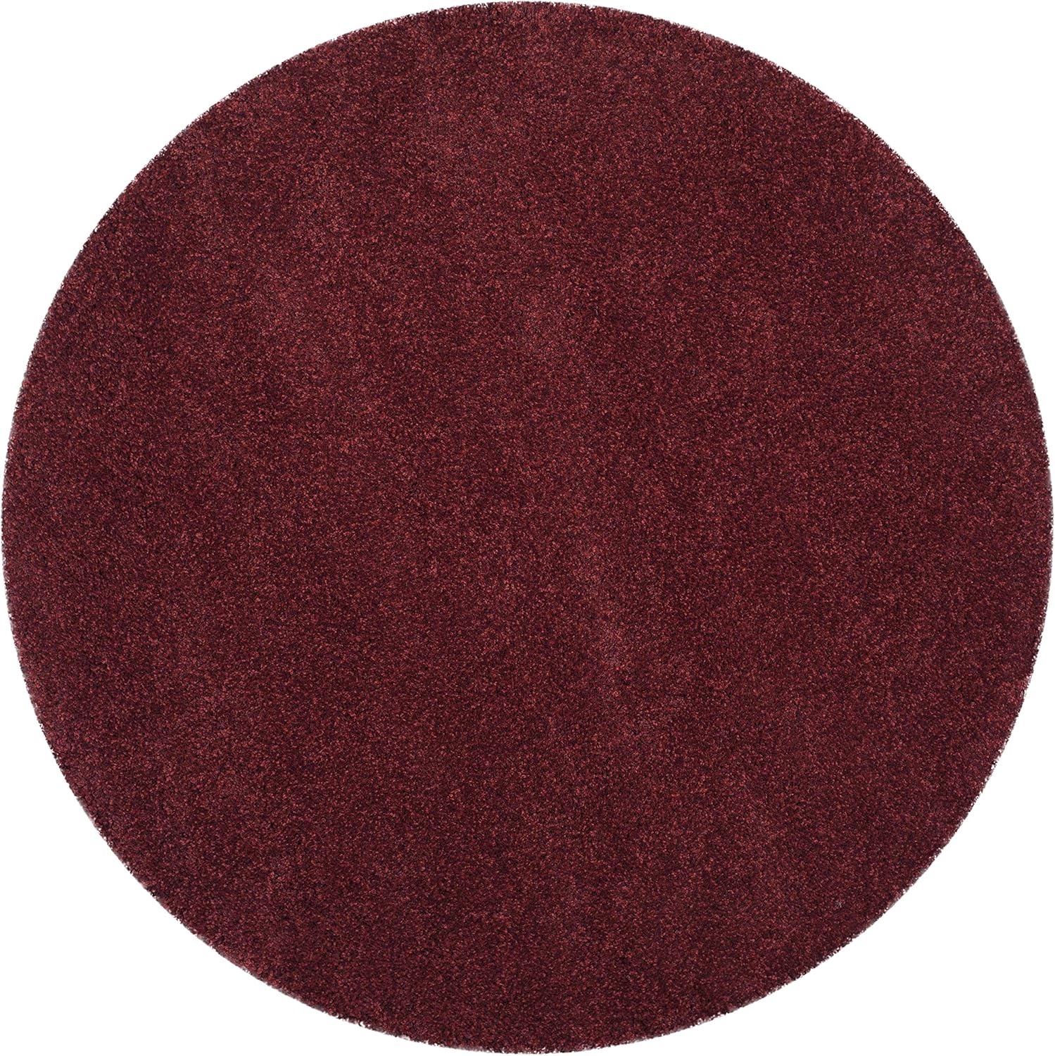 image:imageSAFAVIEH Santa Monica Shag Collection 8 x 10 Navy SGN725 Solid NonShedding Living Room Bedroom Dining Room Entryway Plush 2inch Thick Area RugMaroon