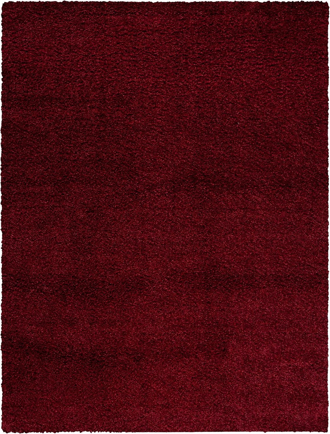 image:imageSAFAVIEH Santa Monica Shag Collection 8 x 10 Navy SGN725 Solid NonShedding Living Room Bedroom Dining Room Entryway Plush 2inch Thick Area RugMaroon